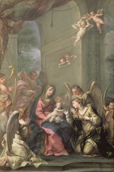 Mariage mystique de Sainte Catherine, 1716 - Giovanni Gioseffo da Sole